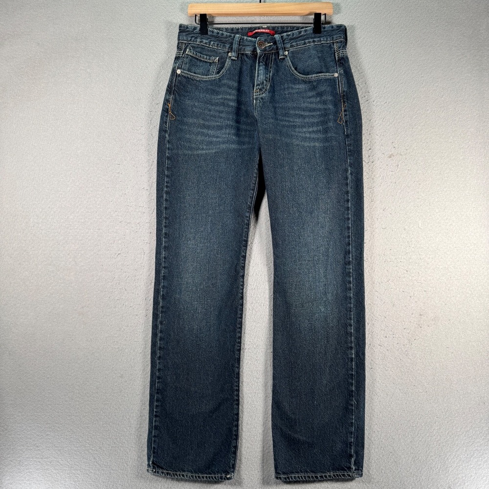 Unionbay Jeans Men 30x32 Blue Medium Wash Straight Leg Comfort Denim Classic Y2K